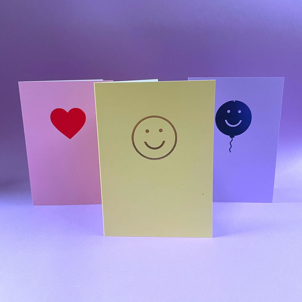 Sample sale - set of 3 emoji cards