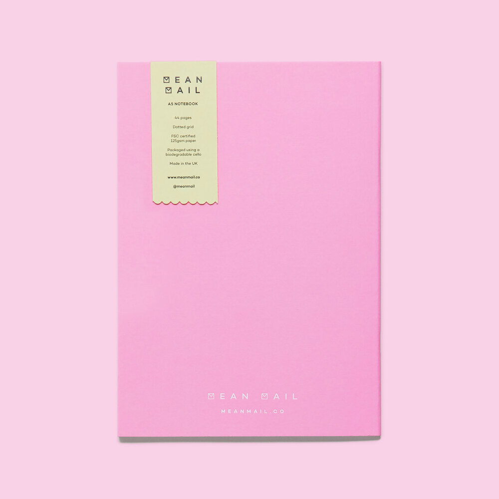 Millennial pink. Yawn notebook